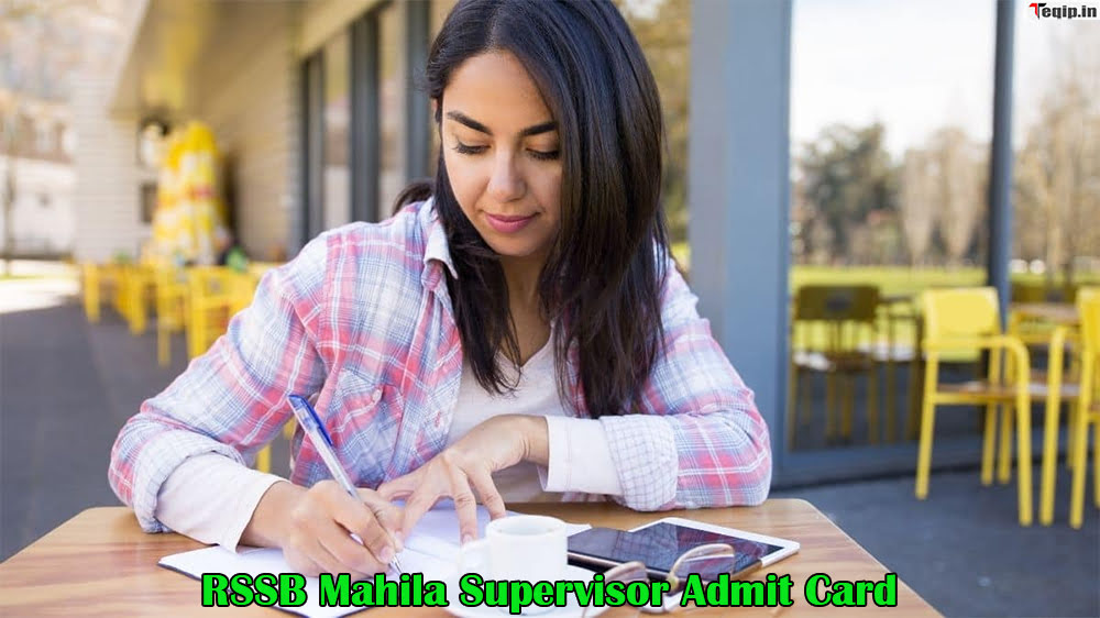 RSSB Mahila Supervisor Admit Card