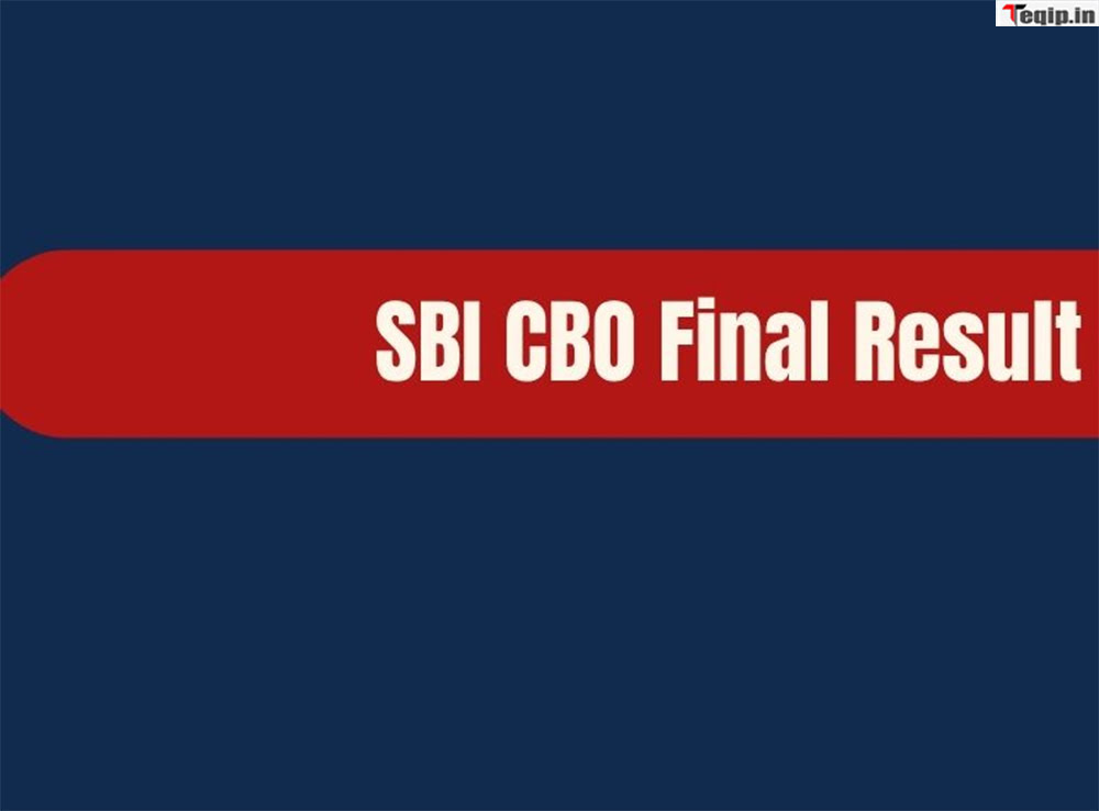 SBI CBO Final Result