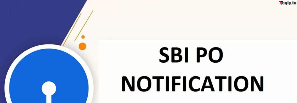 SBI PO Notification